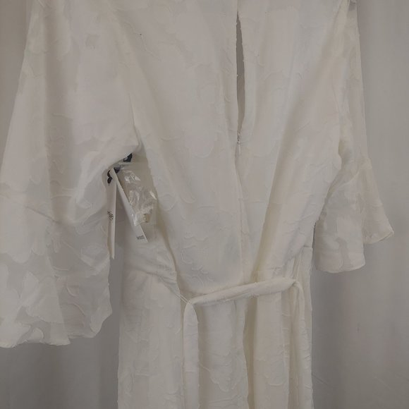 Kensie - Womens Bell Sleeve Burnout Wrap Dress - Picture 6 of 8